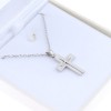 Cross 14 K white gold in a square pattern, 1219.