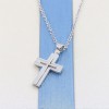 Cross 14 K white gold in a square pattern, 1219.