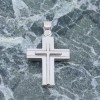 Cross 14 K white gold in a square pattern, 1219.