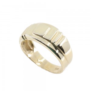 Men's ring in 14 K yellow polished gold, 2322.