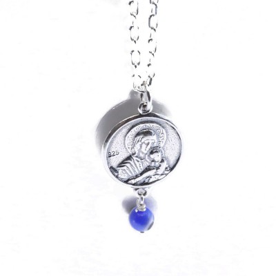 Silver amulet, double sided, 2349.