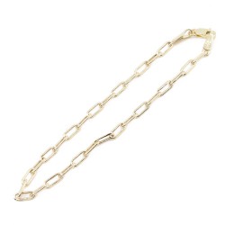 Αλυσίδα χεριού 14 Κ aloro, κίτρινη γκρέκα 080, 20cm, 2351.