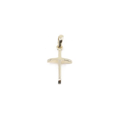 Cross compact 14 K al'oro in yellow gold, CX244.
