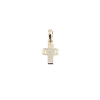Cross compact 14 K al'oro in yellow gold, CX333.