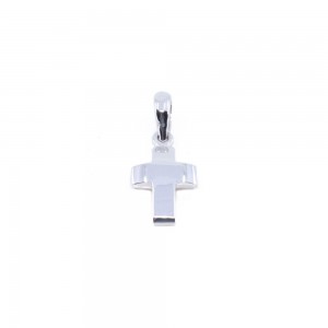 Cross compact 14 K al'oro in white gold, CL333.