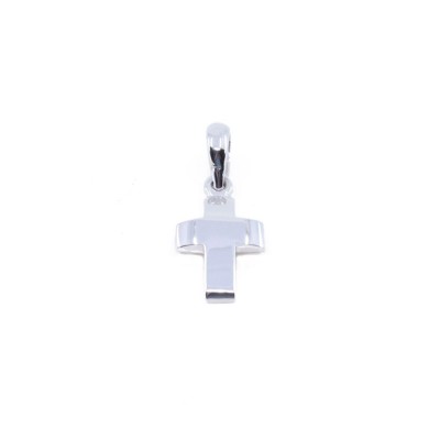 Cross compact 14 K al'oro in white gold, CL333.
