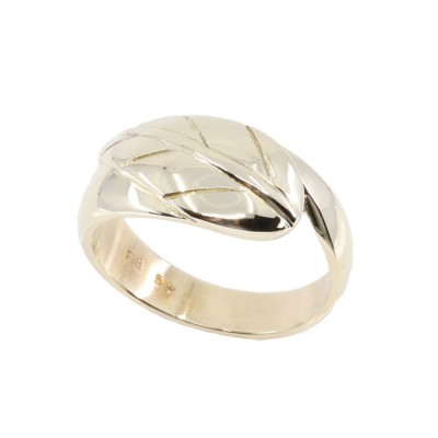 Δαχτυλίδι 14 Κ κίτρινος χρυσός σε σχέδιο φύλλου, 2369.