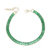 Riviera excite bracelet, with green zircons in gold-plated stainless steel, 2415.