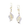 14K vintage drop earrings in yellow gold, 2430.