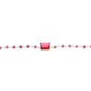 Silver bracelet Prince Silvero rosary with red stones, 2TB-BR136-3R.