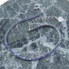 Silver bracelet Prince Silvero riviera with blue zircons, 8O-BR009-1M.