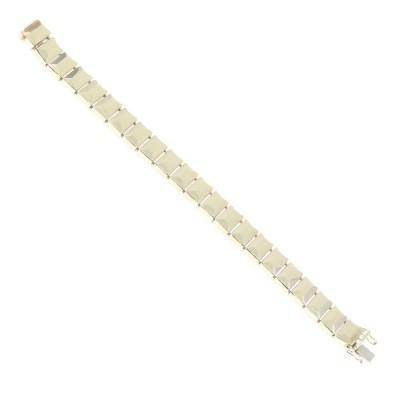 14K yellow gold bracelet in a rectangular design, 2551.