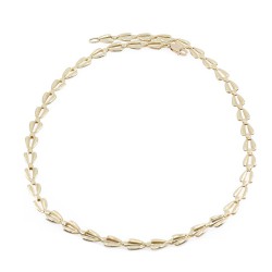 Κολιέ 14 Κ κίτρινος χρυσός σε σχέδιο δάκρυ 45 cm, 2598.