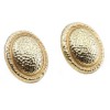 Earrings in 18K textured yellow gold in an archaic design, 2603.