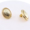 Earrings in 18K textured yellow gold in an archaic design, 2603.