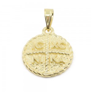 Constantinato 9 K yellow gold double sided, 2658.