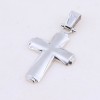 Cross in 14K white matte gold, 2672.