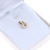 Μενταγιόν λουκέτο 14 Κ σε κίτρινο χρυσό με zircon, 2711.