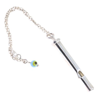 Silver keyring whistle charm, 2815.
