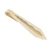 14K yellow gold hammered and scalloped tie clip, 2894.