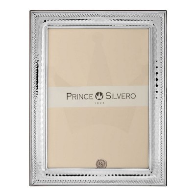 Κορνίζα Prince Silvero σχέδιο σιρίτι έξω με ασήμι 925°, 18x24 cm, MA/S423WA.