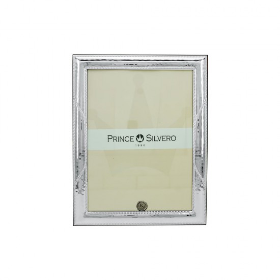 Prince Silvero frame hammered band design with 925° silver, 9x13 cm, MA/S412WD.