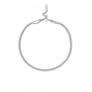 Excite fashion jewellery stainless steel leg bracelet, BP-65-45-S.
