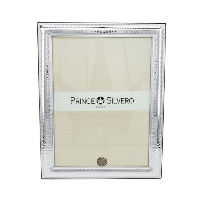 Κορνίζα Prince Silvero σχέδιο σιρίτι σφυρήλατο μέσα-έξω με ασήμι 925°, 13x18 cm, MA/S416WB.