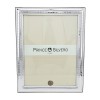 Prince Silvero frame striated in-out design outside with 925° silver, 18x24 cm, MA/S416WA.