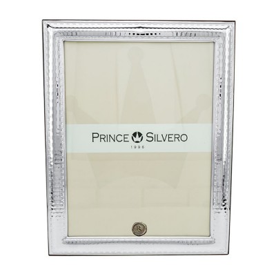 Κορνίζα Prince Silvero σχέδιο σιρίτι σφυρήλατο μέσα-έξω με ασήμι 925°, 18x24 cm, MA/S416WA.