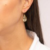 Handmade gold plated earrings Excite Fashion Jewellery with honey Swarovski crystal in drop shape, S-852-01-04-8.