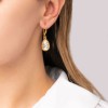 Χειροποίητα επιχρυσωμένα σκουλαρίκια Excite Fashion Jewellery με κρύσταλλα Swarovski, S-852-01-25-8.
