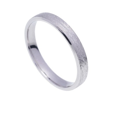 Βέρες Στεργιάδης 14 Κ λευκός χρυσός σαγρέ 3,50 mm (20-04), 2680.