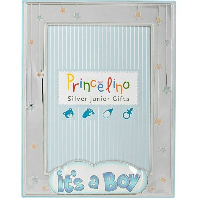 Ασημένια παιδική κορνίζα it's a boy, Prince Silvero, MA/148D-C.