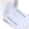 Rainbow dangling silver earrings, 2988.
