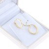Smooth design small hoops in 9K yellow gold, 2992.