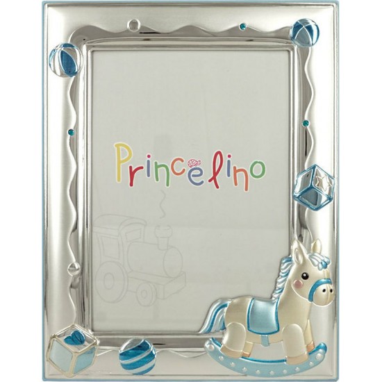 Silver children's carousel frame, Prince Silvero, MA/140B-C.