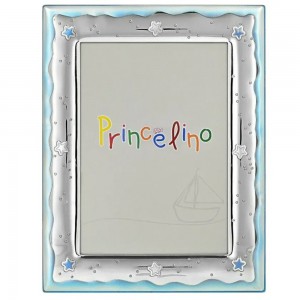 Silver children's stars frame 13 cm x 18 cm, Prince Silvero, MA/143B-C.