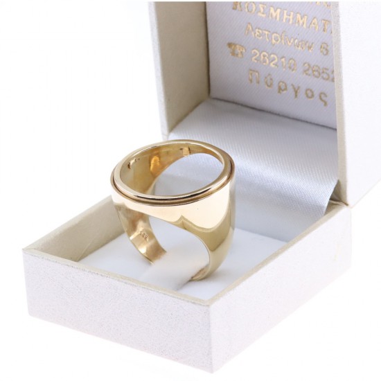 14 K Men's ring for golden pound, 3068.