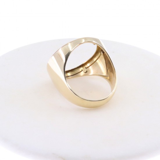 14 K Men's ring for golden pound, 3068.