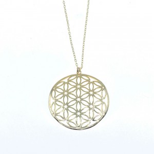 925° silver gold-plated necklace with marrakech pattern, 3072.