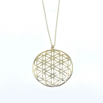 925° silver gold-plated necklace with marrakech pattern, 3072.