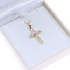 Σταυρός κίτρινος χρυσός με zircon K 9, 3084.