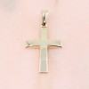 Yellow gold luster cross K 9 in a classic design, 3087.