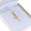Yellow gold luster cross K 9 in a classic design, 3087.