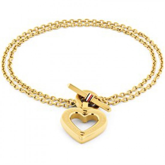 Βραχιόλι καρδιά Tommy Hilfiger κίτρινο, 2780970. Βραχιόλι καρδιά Tommy Hilfiger κίτρινο, 2780970.